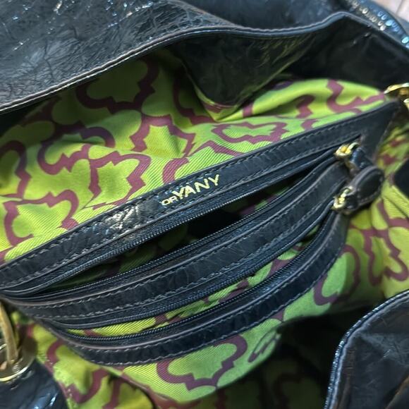 Oryany Black Leather Hobo Bag - Picture 4 of 5